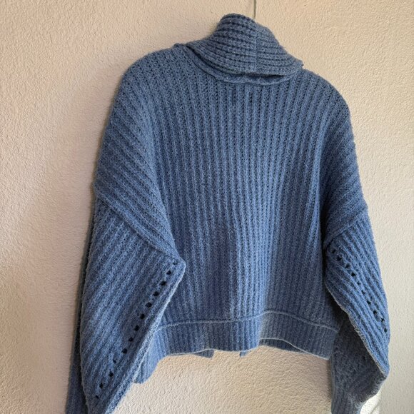 Free People 💋 Jackson Cardigan \\ Size Small // Crop chunky knit shawl collar - Picture 10 of 12